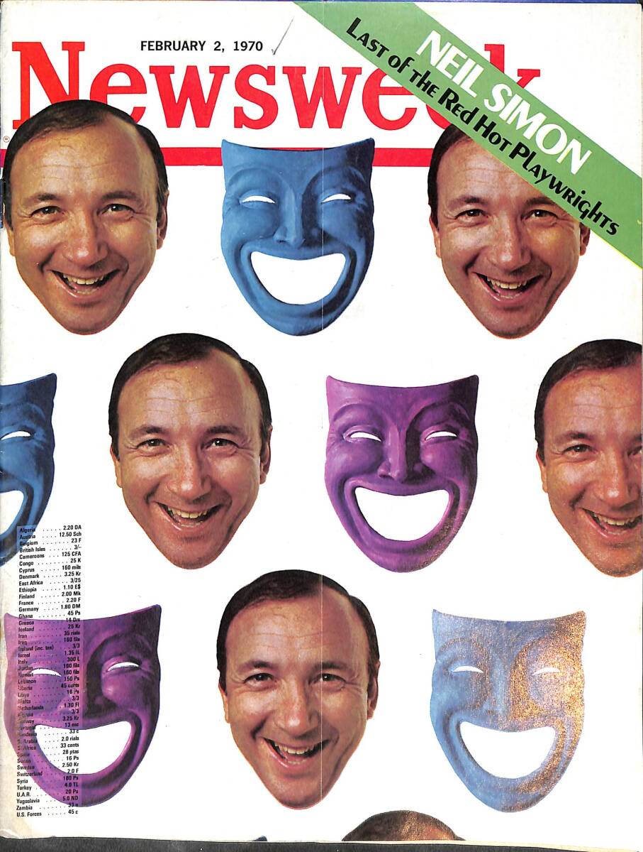 Newsweek Magazine 2 February 1970 - Neil Simon, Paul Zimmerman NDR88230 - 1