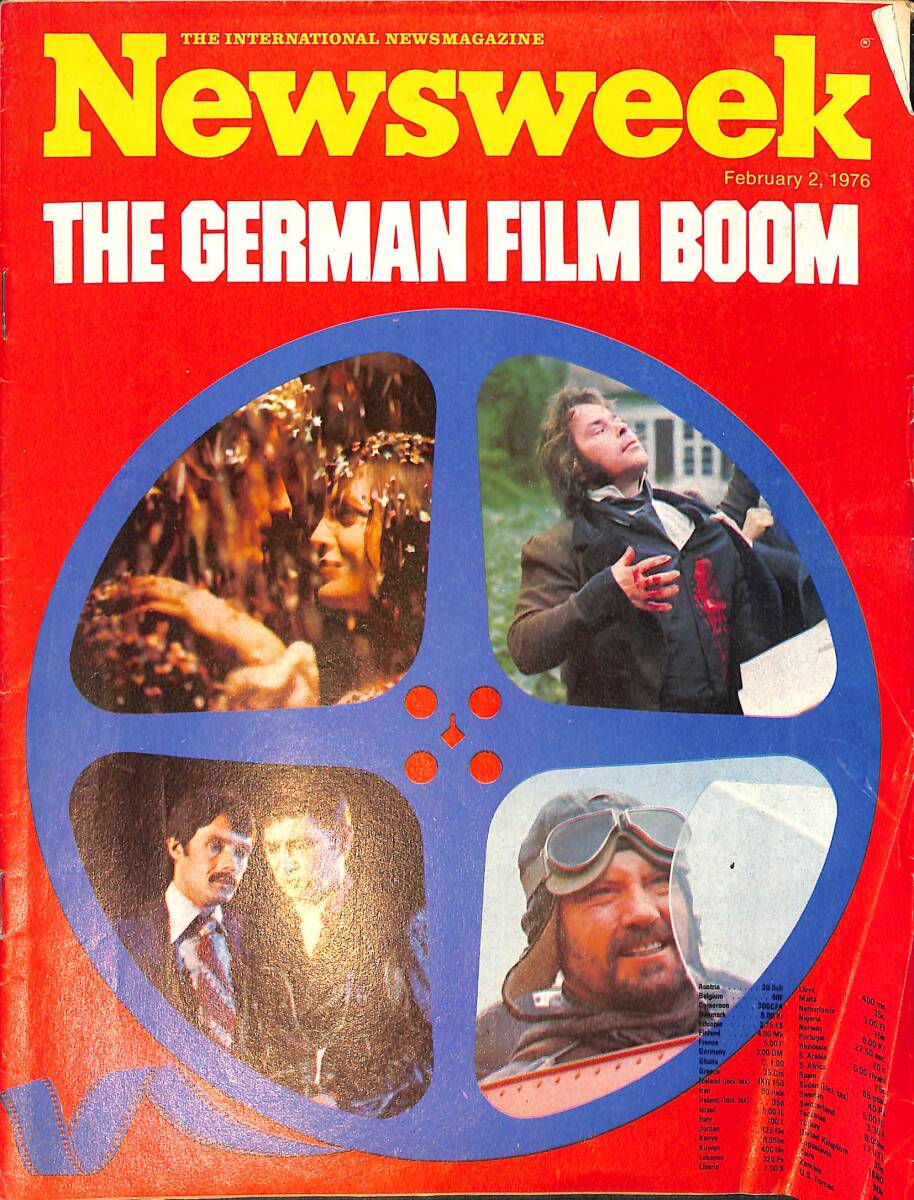 Newsweek Magazine 2 February 1976 - The German Film Boom - The New Look İn Laos - The Concorde's Biz Day NDR100298 - 1