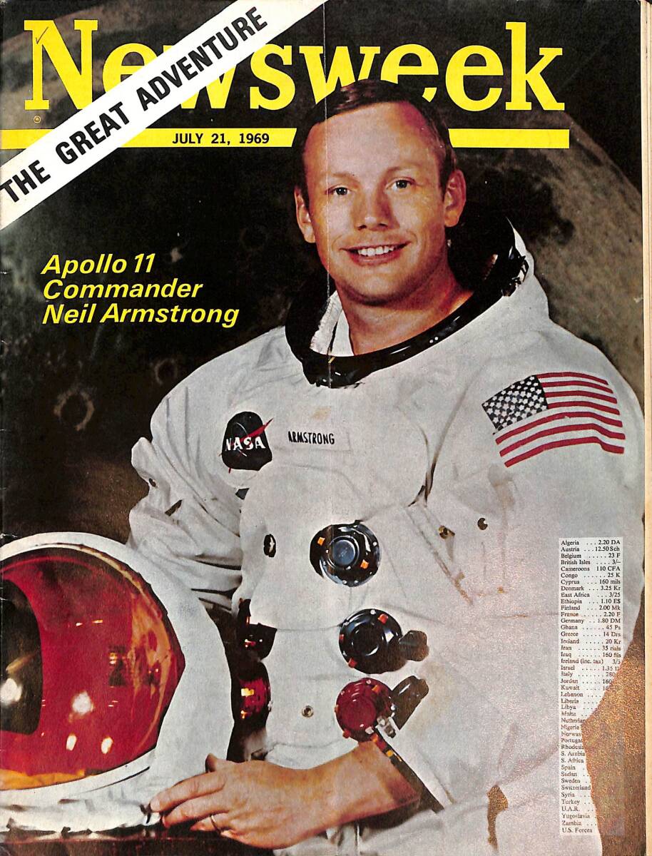 Newsweek Magazine 21 July 1969 - Apollo 11 Neil Armstrong Cover NDR88234 - 1