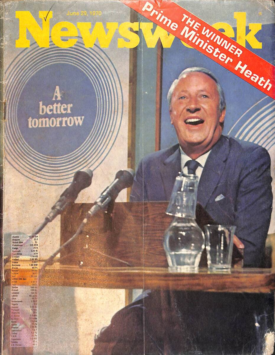 Newsweek Magazine 29 June 1970 - Prime Minister Heath NDR91715 - 1