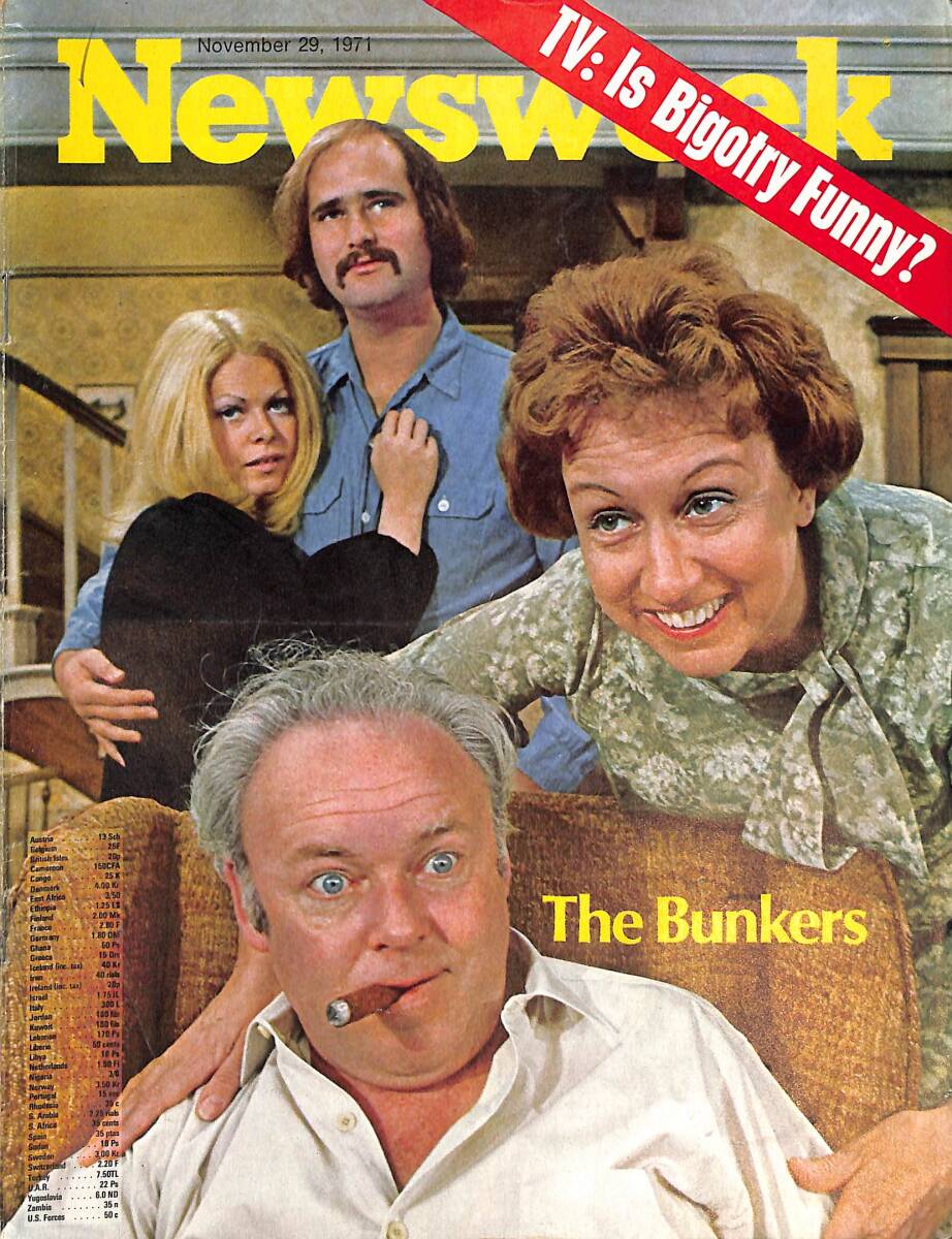 Newsweek Magazine 29 November 1971 - The Bunkers, Angus Deming, Martin Kasindorf, Sada Thompson NDR88240 - 1