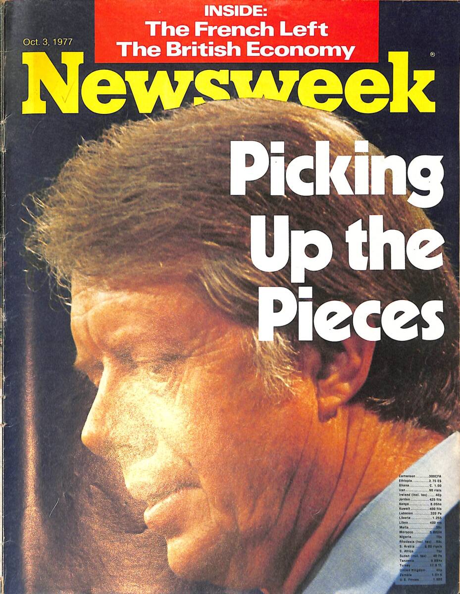 Newsweek Magazine 3 October 1977 - Jimmy Carter Picking Up The Pieces NDR100291 - 1