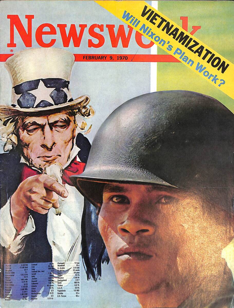Newsweek Magazine 9 February 1970 - Vietnam, Pompidou, Nixon, Martin Meyerson NDR88229 - 1