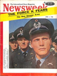 Newsweek Magazine April 4, 1960 - The Force K Fears, Mr. Caretaker, Nancy Pass NDR88697 - Gökçekoleksiyon