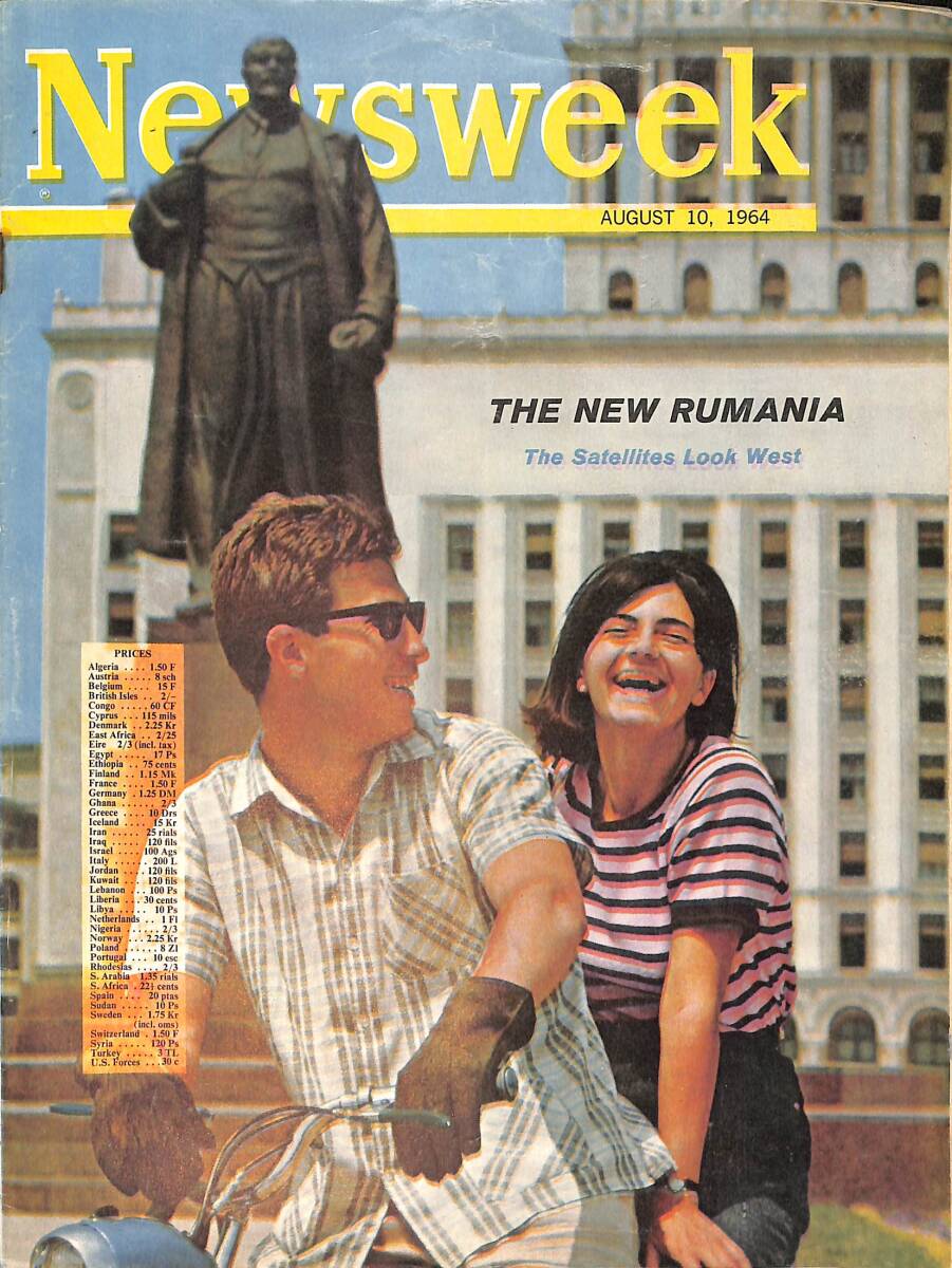 Newsweek Magazine August 10, 1964 – Now-A Lyndon Johnson Party – Jackie arriving in New York – Deportee, 83, arrives in Greece NDR100501 - 1