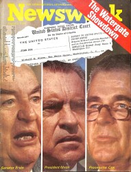 Newsweek Magazine August 6, 1973 - Senator Ervin, President Nixon, Prosecutor Cox NDR88690 - Gökçekoleksiyon