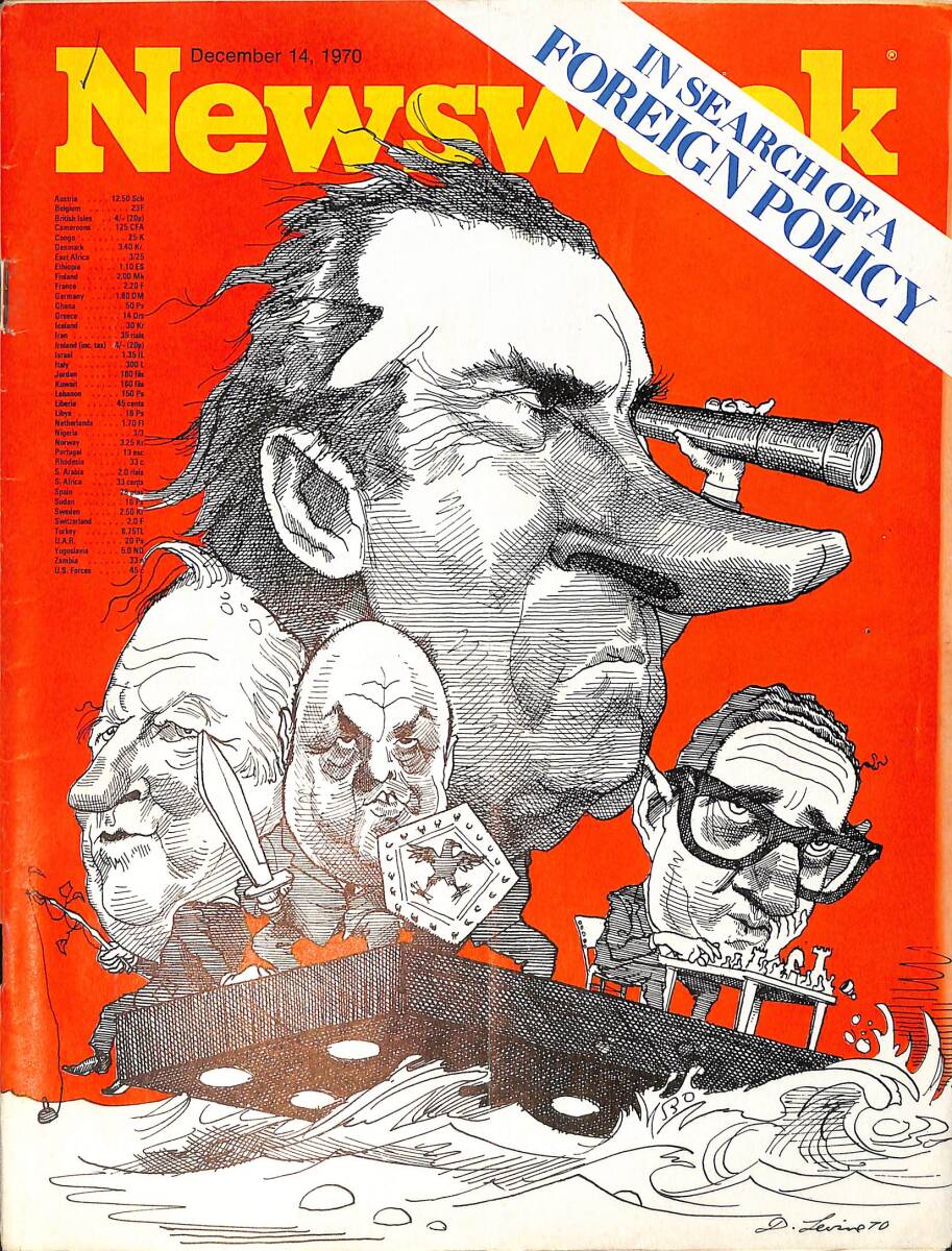 Newsweek Magazine December 14, 1970 – Pakistan's first free election – Canada: the liberation of James Cross – Pope Paul presses for social reform NDR100574 - 1