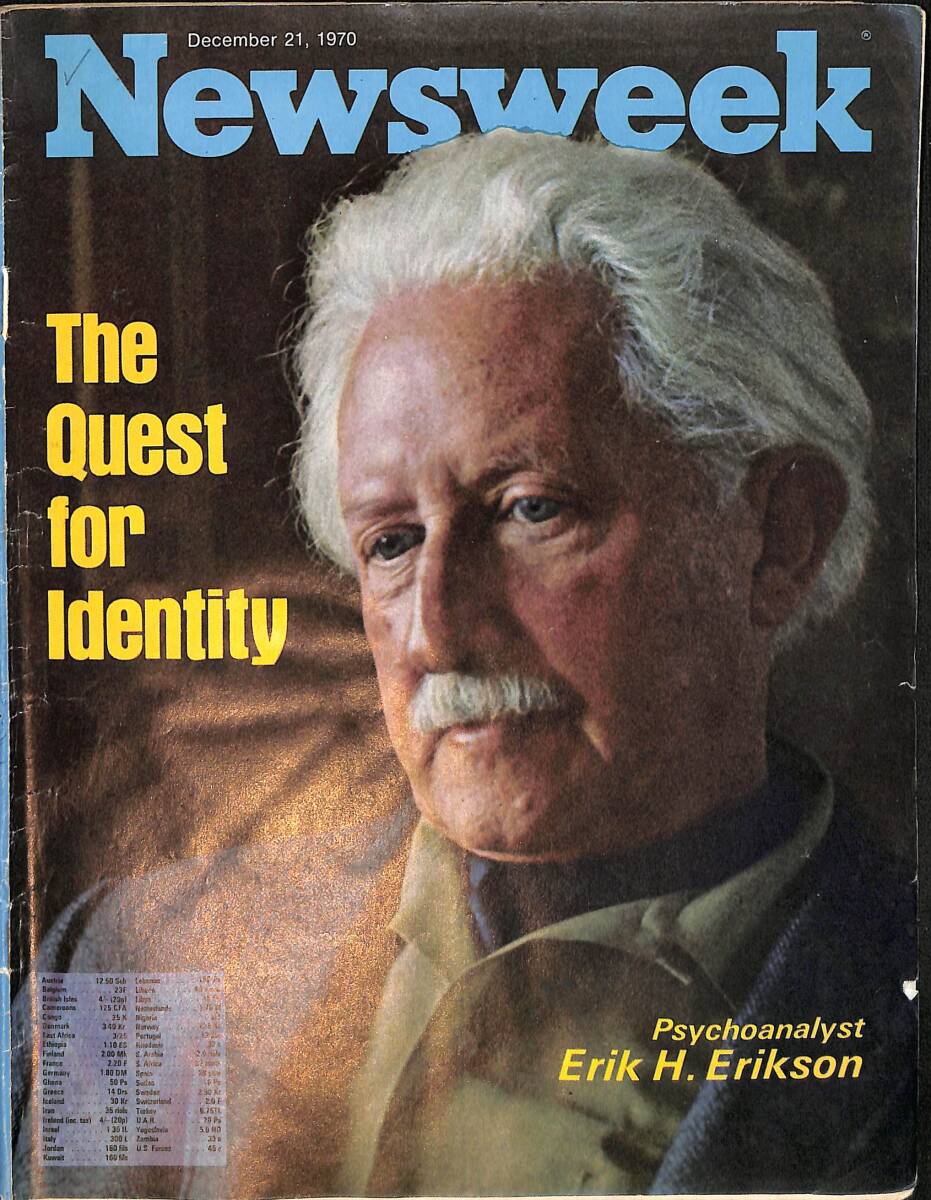 Newsweek Magazine December 21, 1970 – Cover: Psychoanalyst Erik H. Erikson – Nobelist Aleksandr Solzhenitsyn and the Human Rights Committee NDR100575 - 1