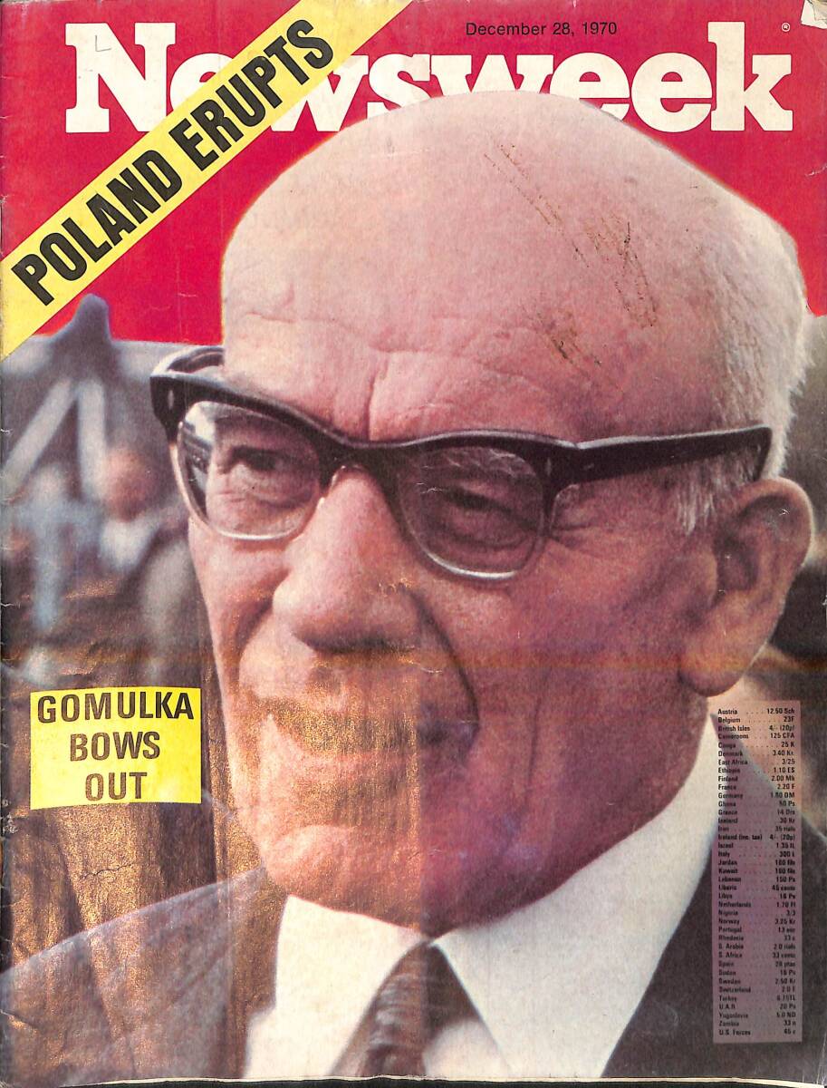 Newsweek Magazine December 28, 1970 – Ken Crawford: Perceptive, astute, generous – The Kremlin's crackdown on dissidents NDR100606 - 1