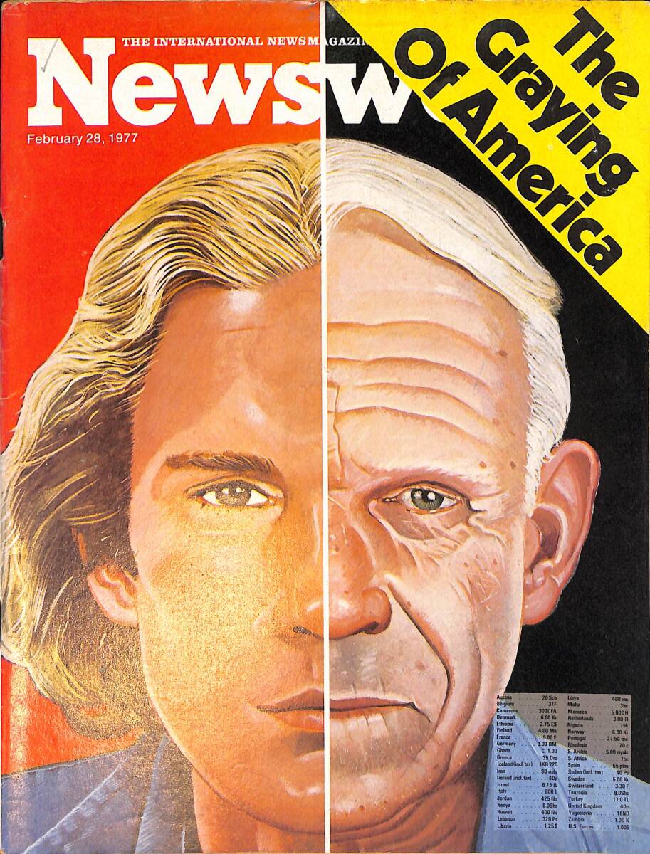 Newsweek Magazine February 28, 1977 – Jimmy Carter as diplomat CIA payments to King Hussein and others – Saudi Arabia's failing King Khalid NDR100510 - 1