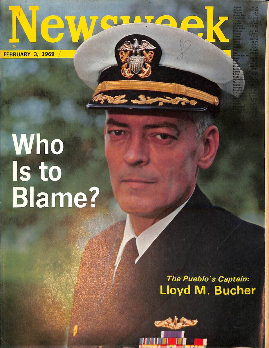 Newsweek Magazine February 3, 1969 – The Pueblo's Captain: Lloyd M. Bucher – What the World wants from President Nixon NDR100530 - 1