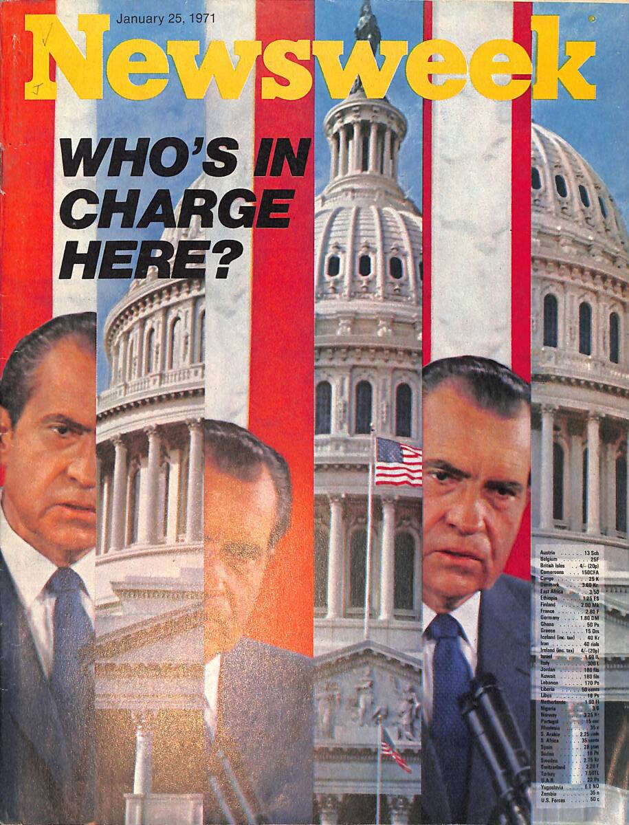 Newsweek Magazine January 25 , 1971 – The Jewish Defense league guerrilla war against the Russians – Mr. Nixon confronts the steel industry NDR100522 - 1