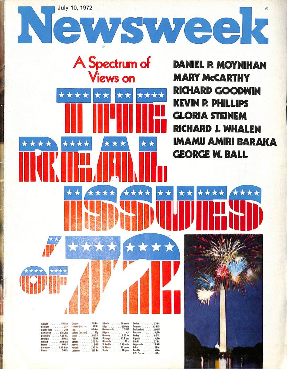 Newsweek Magazine July 10, 1972 – An interview with NATO Secretary- General Joseph Luns – John Mitchell quits the Nixon campaign NDR100581 - 1