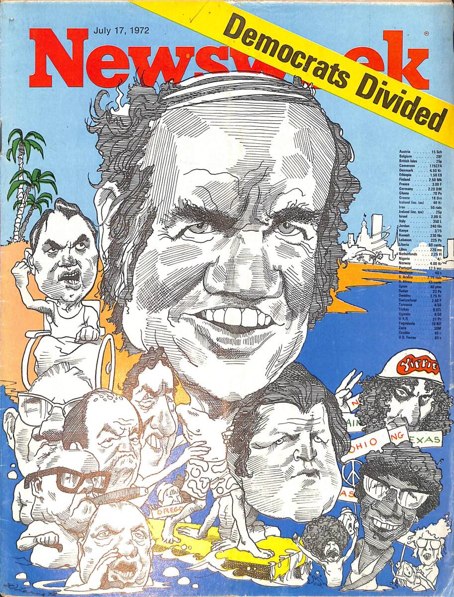 Newsweek Magazine July 17, 1972 – Japan: Kakuei Tanaka takes over – Showdown in Miami: the Democrats Convene NDR100582 - 1