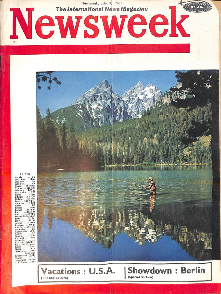 Newsweek Magazine July 3, 1961 – BEA brings Europe to your doorstep – Henry Ford II, daughter Anne, wife Anne: 'You can't Have everything' NDR100605 - 1