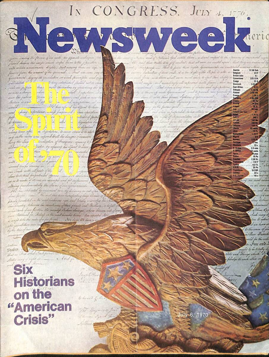 Newsweek Magazine July 6, 1970 – Bill Monroe and the Bluegrass Festival – Brazil's wild World Cup soccer triumph NDR100564 - 1