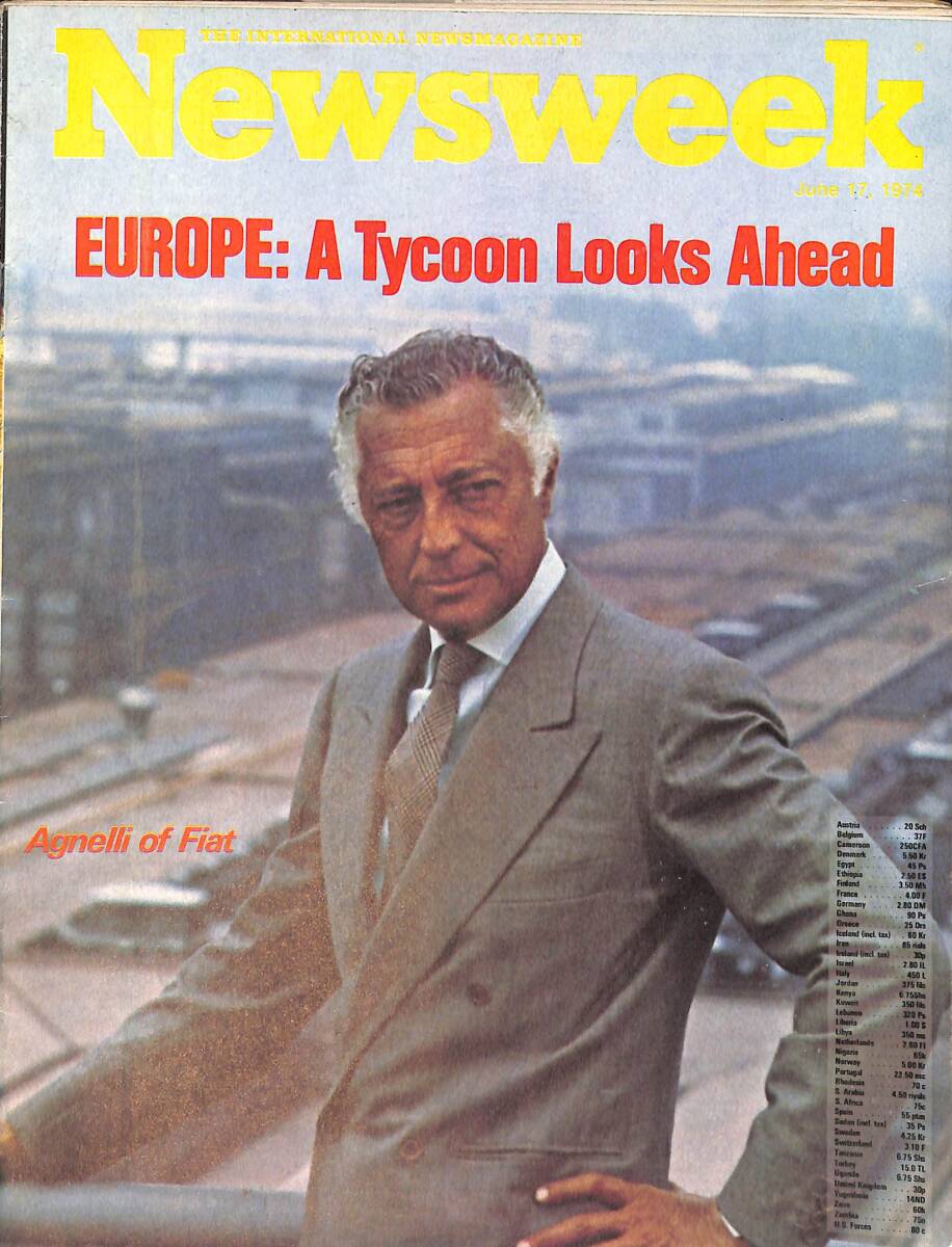 Newsweek Magazine June 17, 1974 – President Nixon's Middle East trip – John le Carre's new spy novel NDR100504 - 1