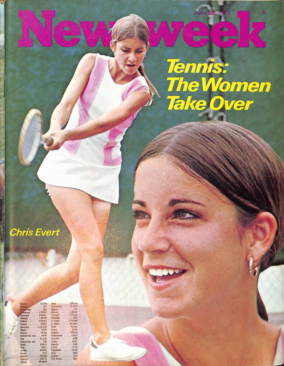 Newsweek Magazine June 26, 1972 – Cover: Chris Evert – Libya: Kaddafi's fiery speech – Robert Irving: the duke of ballet NDR100580 - 1