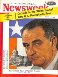 Newsweek Magazine March 14,1960 - Lyndon Johnson, President Dwight D. Eisenhower NDR88698 - Gökçekoleksiyon