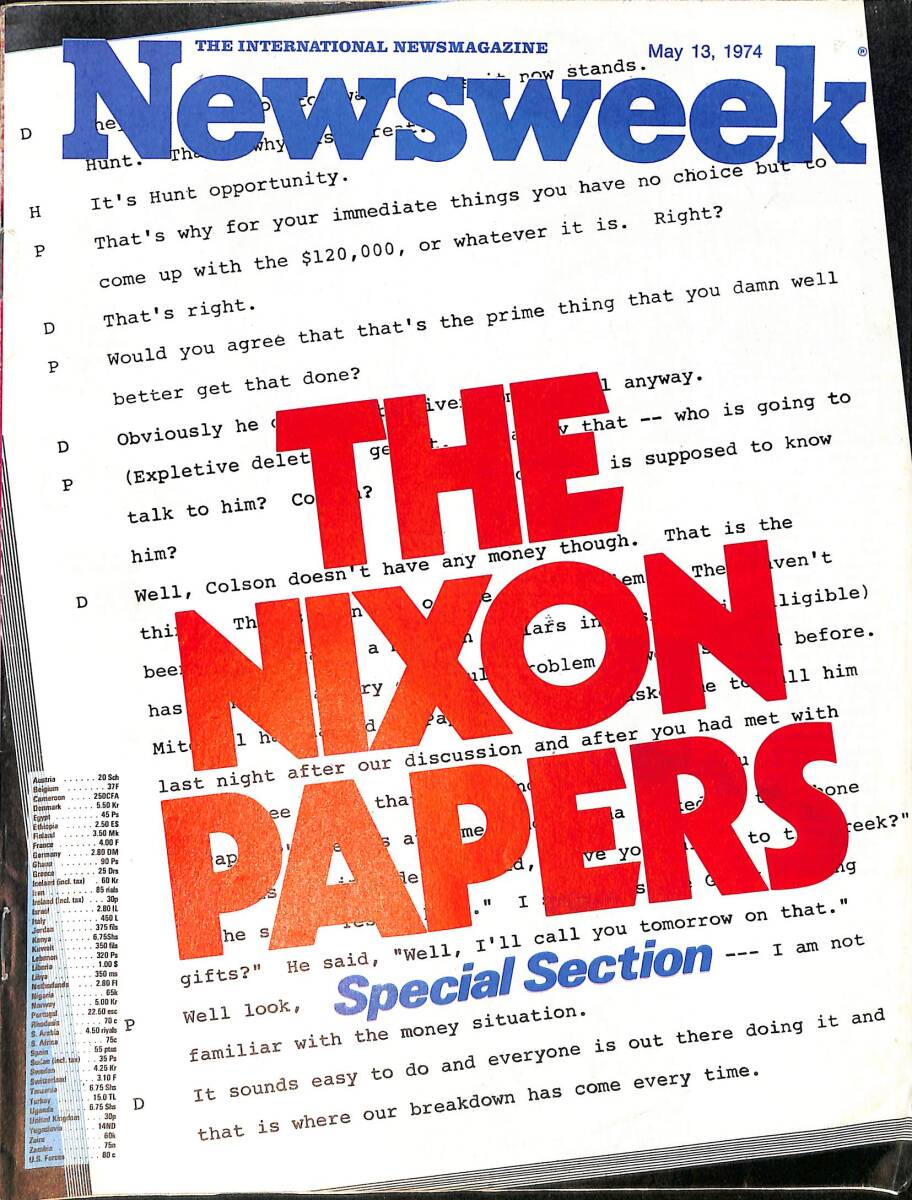 Newsweek Magazine May 13, 1974 – Olivier Todd: One of France's leading journalists is one of Newsweek's contributing editors NDR100566 - 1