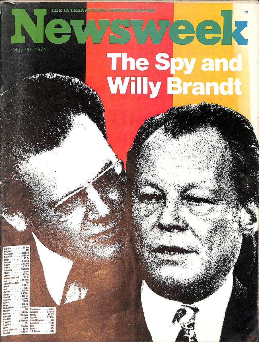 Newsweek Magazine May 20, 1974 – The Spy and Willy Brandt – Russian aid for Juan Peron NDR100503 - 1