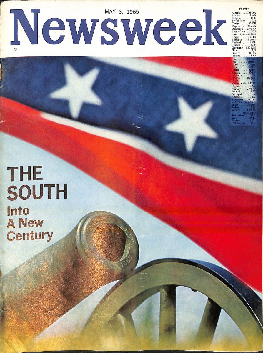 Newsweek Magazine May 3, 1965 – The South Into A New Century – Nureyev: Genius has the stage – A Major disaster is 