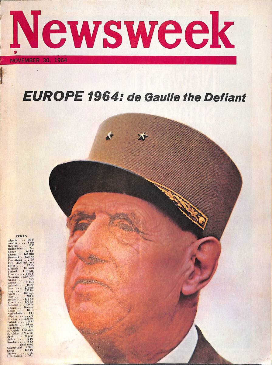 Newsweek Magazine November 30, 1964 – A Year After the Assassination the U.S. Recalls John F. Kennedy NDR100520 - 1