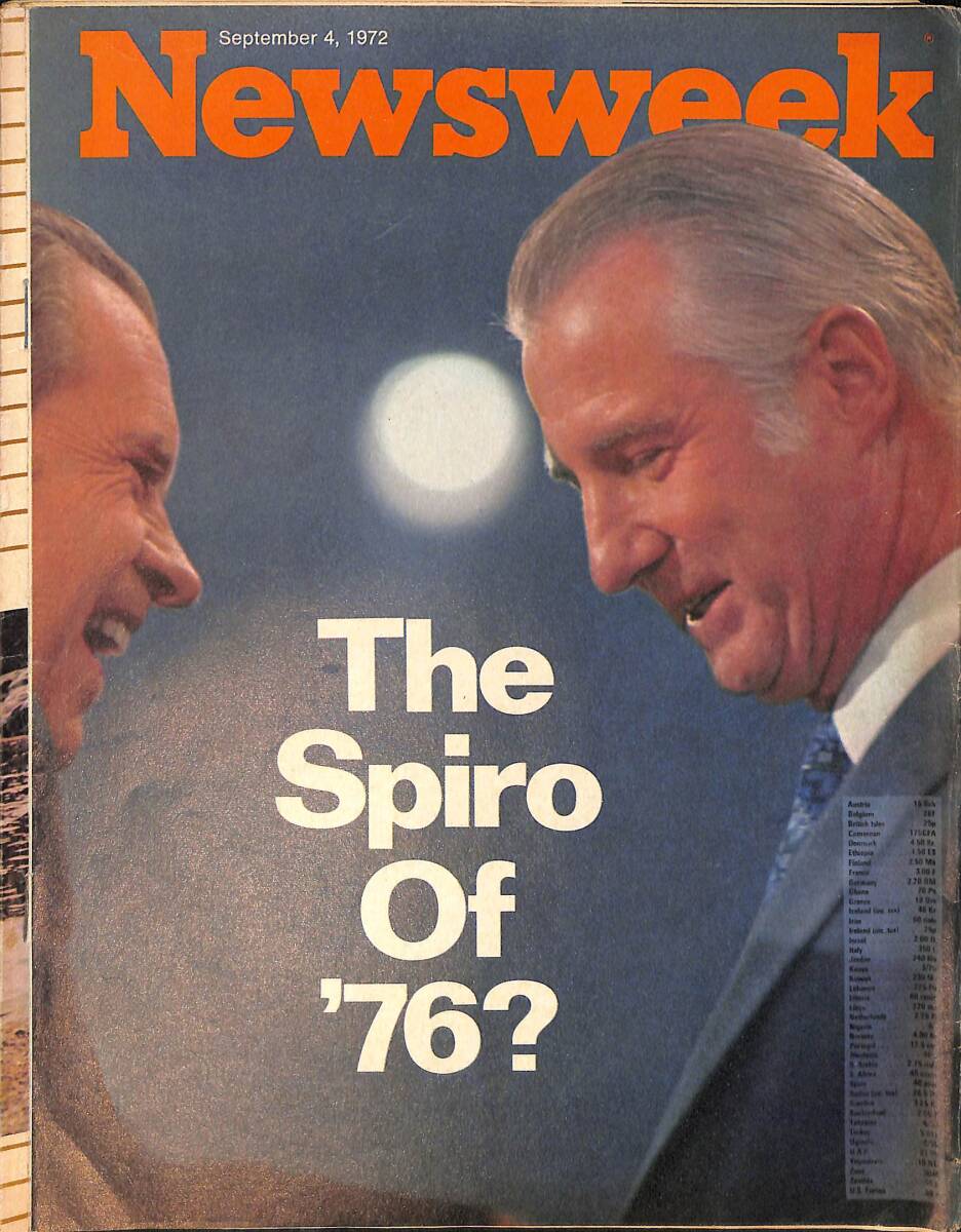 Newsweek Magazine September 4, 1972 – The Bombers edge closer to China – Shelbourne Lyman, TV's chess master NDR100585 - 1