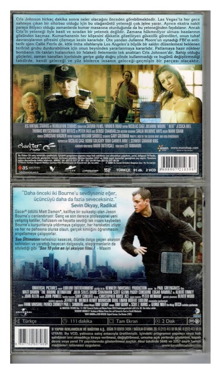 Next Son Ültimatom - 2 Adet VCD Film VCD777 - 2