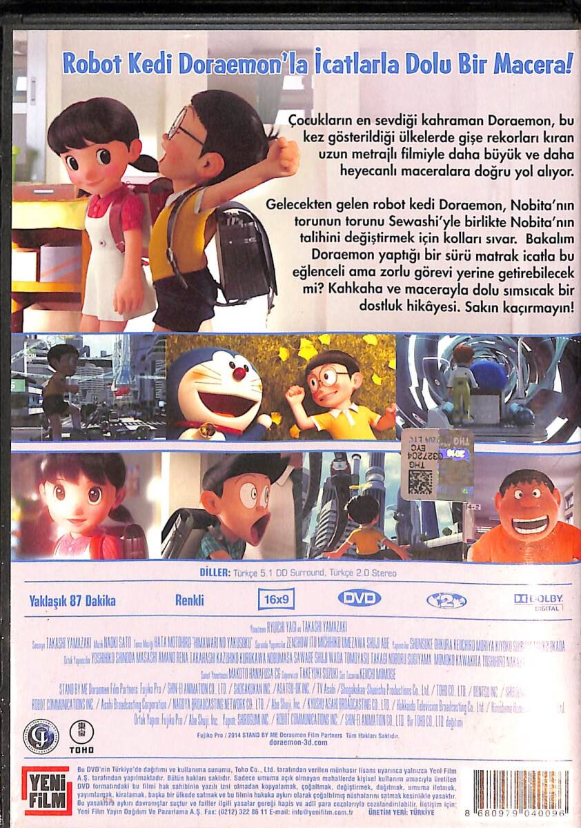 Doraemon DVD Film (İkinci El) DVD2421 - 2
