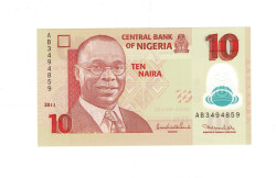 Nijerya 10 Naira 2011 ÇİL *Polymer* YKP8033 - 1