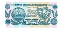 Nikaragua 25 Centavos 1991 ÇİL YKP8155 - 2