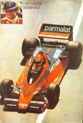 NIKI LAUDA BRABHAM ORTA BOY KARTPOSTAL (24X34 CM) KRT17597 - Gökçekoleksiyon