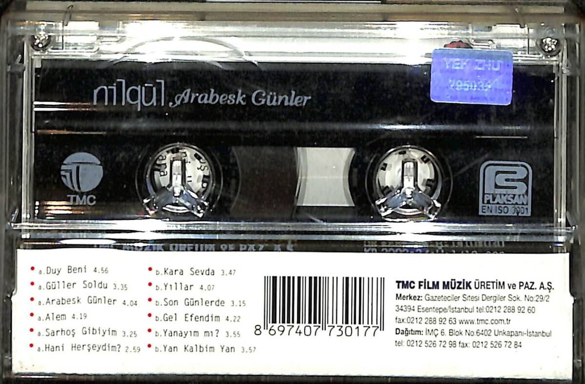 Nilgül - Arabesk Günler Kaset (İkinci El) KST28706 - 2