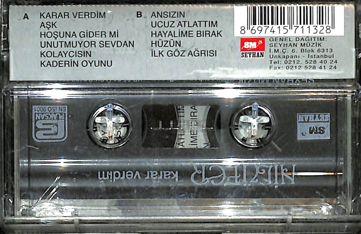 Nilüfer - Karar Verdim Kaset (İkinci El) KST27714 - 2