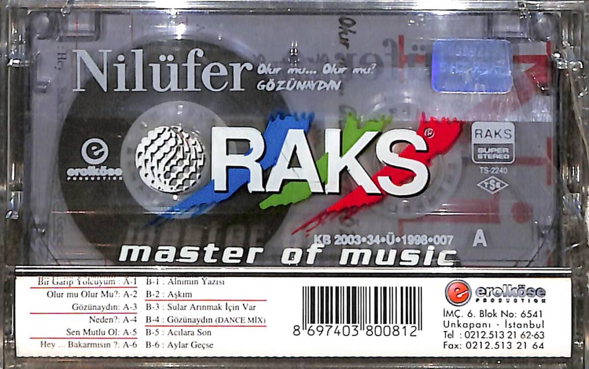 Nilüfer - Olur Mu...Olur Mu ? Kaset (Sıfır) KST28525 - 2