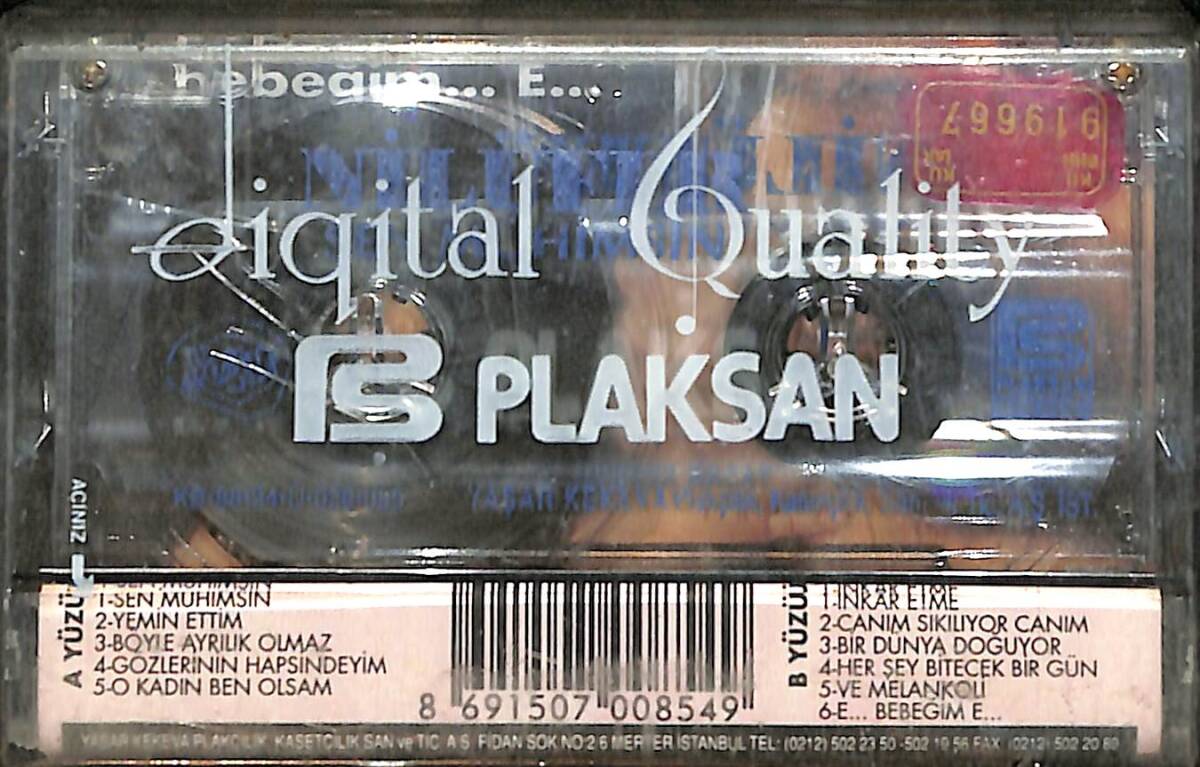 Nilüfer - Sen Mühimsin Kaset (Sıfır Kaset) KST29615 - 2