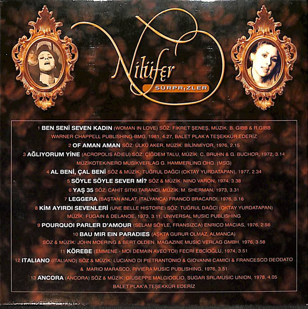 Nilüfer Sürprizler Karton Kapaklı CD İkinci El CD5893 - 2