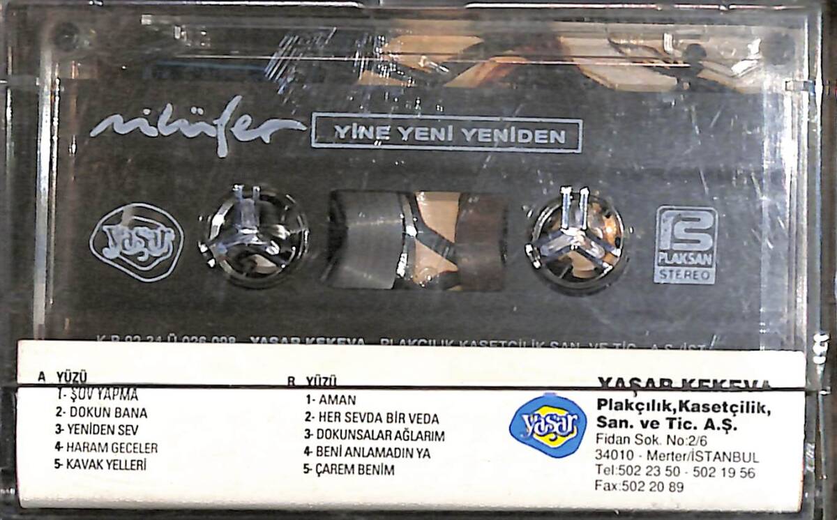 Nilüfer - Yine Yeni Yeniden Kaset (İkinci El) KST27363 - 2