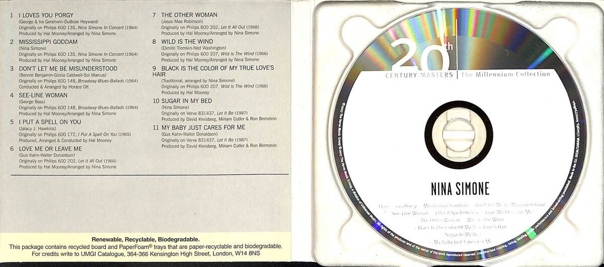 Nina Simone - The Best Of Nina Simone CD (İkinci El) CD4922 - 2