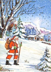 Noel Baba Temalı Kartpostal KRT20904 - Gökçekoleksiyon