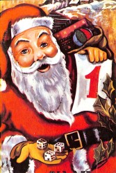 Noel Baba Temalı Kartpostal (Küçük Boy) KRT22918 - Gökçekoleksiyon