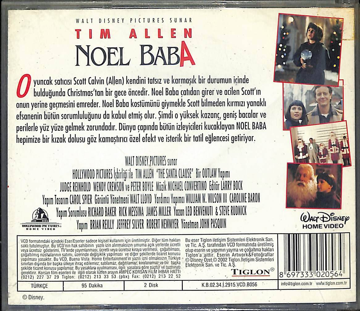 Noel Baba - The Santa Clause VCD Film ' Tım Allen ' VCD27915 - 2
