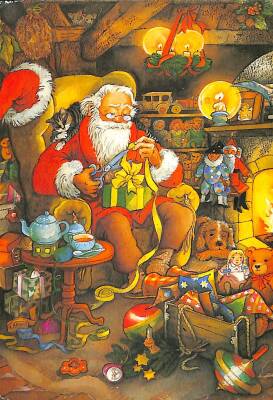 Noel Yılbaşı Kartpostal KRT18069 - 1