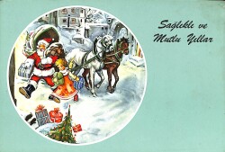 Noel Yılbaşı Kartpostal KRT18102 - Gökçekoleksiyon
