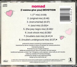 Nomad - (i wanna give you) Devotion CD (İkinci El) CD4139 - 2