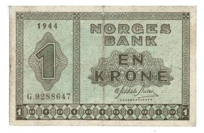 Norveç 1 Krone 1944 ÇT YKP3505 - 1