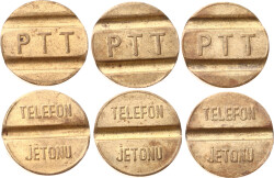 Nostaljik PTT Telefon Jetonu 3 Adet JTF776 - Gökçekoleksiyon