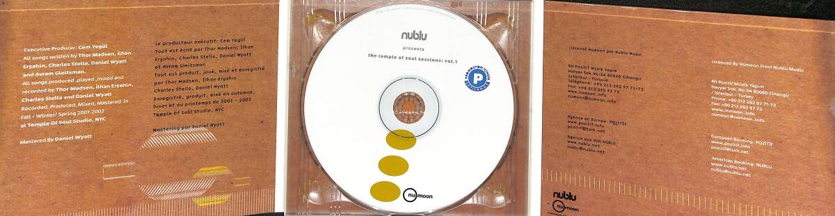 Nublu Present – The Temple Of Soul Sessions Vol.1 CD (İkinci El) CD4686 - 2