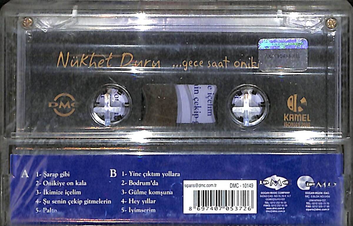 Nükhet Duru - Gece Saat Oniki Kaset (İkinci El) KST27015 - 2